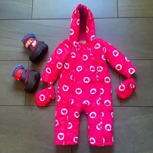 Kids Snow Suit & Sorel Snow Boots